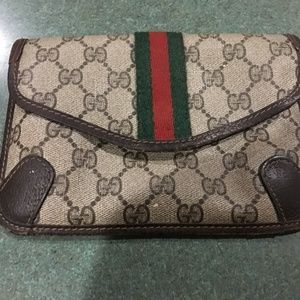 Vintage Gucci Walet/Bill Fold/Make Up Case